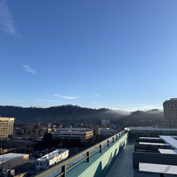 AC Hotel - Beautiful view from the rooftop bar - Hotels Near Me - Asheville, North Carolina