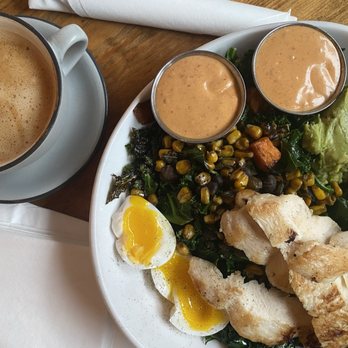 The Daily Ration - Veggin' Out with Grilled Chicken and Soft-boiled Egg - Breakfast & Brunch Near Me - Chattanooga, Tennessee