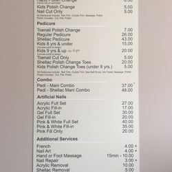 Nails & Spa - Services and prices