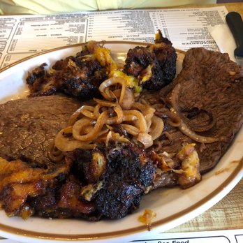 Original Rio Cristal - Bistec con maduros (sweet plantains) - Cuban Near Me - Miami, Florida Original Rio Cristal - Bistec con maduros (sweet plantains) - Cuban Near Me - Miami, Florida