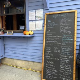 Coffee menu