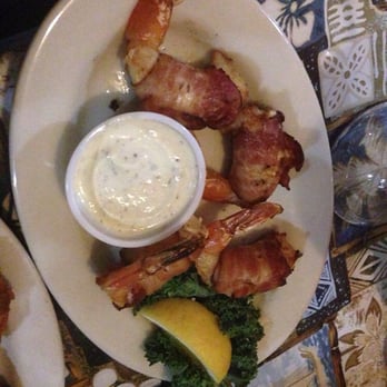Doc's Seafood & Steaks - Bacon Wrapped crab and cream cheese stuffed shrimp. - Seafood Near Me - Corpus Christi, Texas Doc's Seafood & Steaks - Bacon Wrapped crab and cream cheese stuffed shrimp. - Seafood Near Me - Corpus Christi, Texas