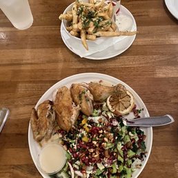 Fall Salad, Garlic Fries