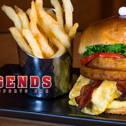 Legends Sports Bar - Legends Sports Bar at Caesars Windsor Hotel & Casino - Signature Burger