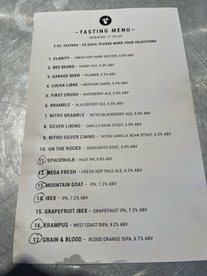 Menu photo 3 Crooked Goat Brewing Petaluma, CA