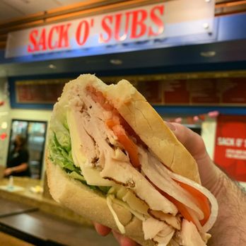 Sack O' Subs - Turkey and provolone sub! Topped with lettuce, onions, tomato & mayo. - Sandwiches Near Me - Atlantic City, New Jersey Sack O' Subs - Turkey and provolone sub! Topped with lettuce, onions, tomato & mayo. - Sandwiches Near Me - Atlantic City, New Jersey