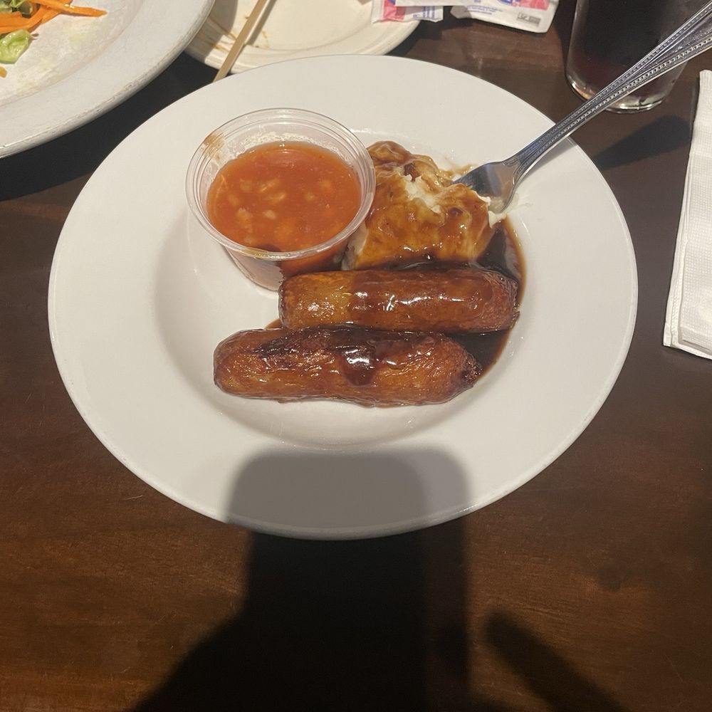 Fiddlers Green - Half order of Bangers and Mash without onions - Irish Near Me - Millbrae, California
