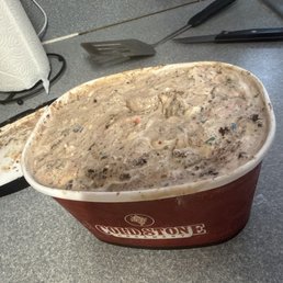 This is what properly mixed ice cream looks like.