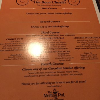 The Melting Pot - Classics menu - Fondue Near Me - Boca Raton, Florida The Melting Pot - Classics menu - Fondue Near Me - Boca Raton, Florida