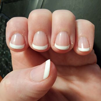 Envy Nails And Spa - My left hand, Mya spent time painting my French Manicure, which I love!
I wish my cuticles looked better... - Nail Salons Near Me - Melbourne, Florida Envy Nails And Spa - My left hand, Mya spent time painting my French Manicure, which I love!
I wish my cuticles looked better... - Nail Salons Near Me - Melbourne, Florida