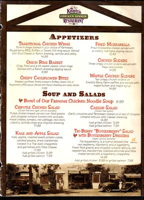 Menu photo 7 Mrs. Knott’s Chicken Dinner Restaurant Buena Park, CA Menu photo 7 Mrs. Knott’s Chicken Dinner Restaurant Buena Park, CA