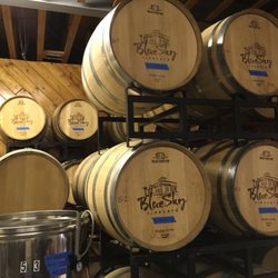 Winery Tours of Southern Illinois - Touring wine cellar at Blue Sky