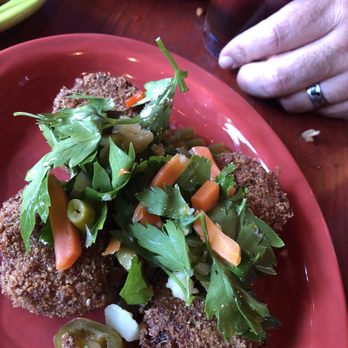 Extra Virgin - Crispy Trotter Cakes - Tapas/Small Plates Near Me - Kansas City, Missouri Extra Virgin - Crispy Trotter Cakes - Tapas/Small Plates Near Me - Kansas City, Missouri