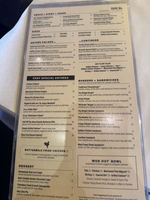 Menu photo 1 Doc B's Restaurant + Bar Austin, TX Menu photo 1 Doc B's Restaurant + Bar Austin, TX