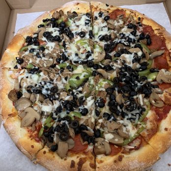 Pizza By Georgios - Large supreme - Pizza Near Me - South Gate, California Pizza By Georgios - Large supreme - Pizza Near Me - South Gate, California