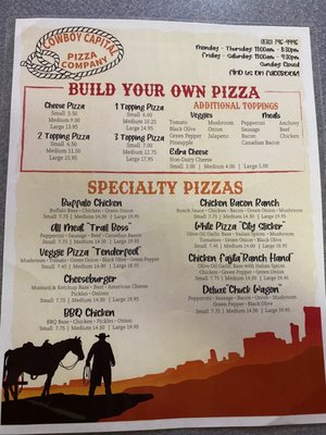 Menu photo 2 Cowboy Capital Pizza Bandera, TX Menu photo 2 Cowboy Capital Pizza Bandera, TX