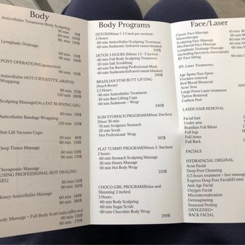 Studio For Body - Price list - Medical Spas Near Me - Brooklyn, New York