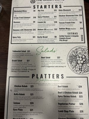 Menu photo 1 The Green Olive Litchfield Park, AZ Menu photo 1 The Green Olive Litchfield Park, AZ