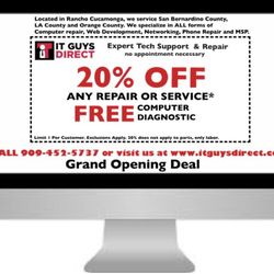 IT Guys Direct - Your premium computer repair company in the Inland Empire.
