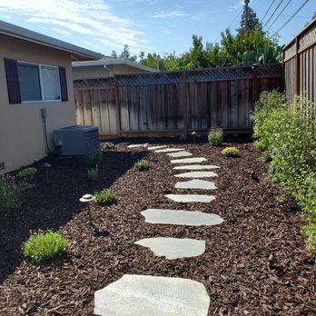 Ralston Landscaping - a garden with stepping stones - Landscaping Near Me Ralston Landscaping - a garden with stepping stones - Landscaping Near Me