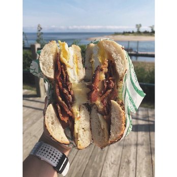 Bagel Chalet - Everything flagel w/ Swiss BEC - Bagels Near Me - Commack, New York