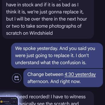 Super Auto Glass - Don't show for appointments. Changes to what had to be done - Windshield Installation & Repair Near Me Super Auto Glass - Don't show for appointments. Changes to what had to be done - Windshield Installation & Repair Near Me