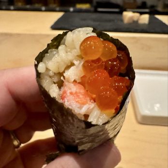 Hachiroku Handroll Bar & Tapas - Handroll with snow crab and salmon roe - Tapas Bars Near Me - New Haven, Connecticut Hachiroku Handroll Bar & Tapas - Handroll with snow crab and salmon roe - Tapas Bars Near Me - New Haven, Connecticut