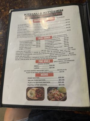 Menu photo 1 Kehau's Kitchen Aiea, HI