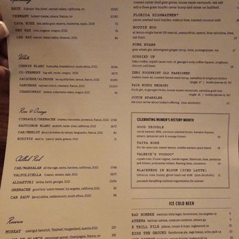 Joyce - Drink menu - Southern Near Me - Los Angeles, California Joyce - Drink menu - Southern Near Me - Los Angeles, California