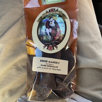 Menchaca Chocolates - Dried mango dipped in dark chocolate - Chocolatiers & Shops Near Me - Santa Barbara, California