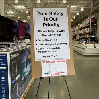 Costco - COVID signs - Wholesale Stores Near Me - Augusta, Georgia