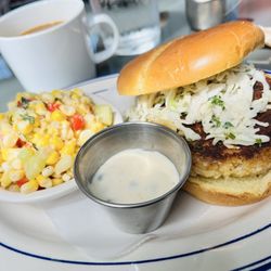 Lowcountry Produce Market & Cafe - Crab Cake with slaw was so tasty but that sauce