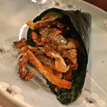 Dana Kai Sushi - Up close and personal with a Salmon Skin Handroll (I ordered 6!!) - Japanese Near Me - Dana Point, California Dana Kai Sushi - Up close and personal with a Salmon Skin Handroll (I ordered 6!!) - Japanese Near Me - Dana Point, California