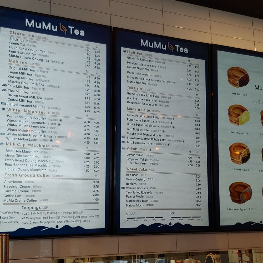 Mu Mu Tea - Menu - Bubble Tea Near Me - Minneapolis, Minnesota