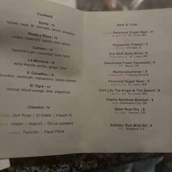Louie - Cocktail menu - Italian Near Me - Clayton, Missouri Louie - Cocktail menu - Italian Near Me - Clayton, Missouri