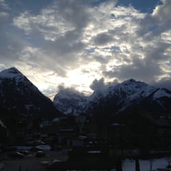 Travel Charme Fürstenhaus - Ausblick aus dem Zimmer (Bergseite)
