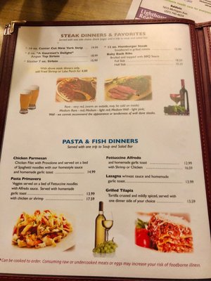 Menu photo 3 Old Hamlin Restaurant Ludington, MI