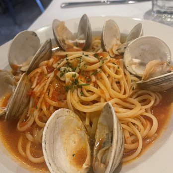 Eatalia - Linguini with Clams in red sauce   delicious delicious delicious - Pizza Near Me - Huntington, New York