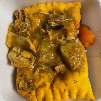 Barrington's Jamaican Kitchen - Chicken Patty - Caribbean Near Me - Bakersfield, California