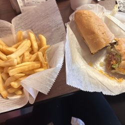 Nick's Pizza & Subs - Sm Cheeseburger with fries.