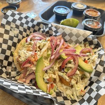 Pata Salada - Beer battered shrimp taco - Mexican Near Me - Lehi, Utah Pata Salada - Beer battered shrimp taco - Mexican Near Me - Lehi, Utah