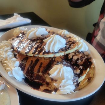 Campfire Grill - Chocolate and Peanutbutter Cup Homemade Hot Cakes - American Near Me - Depew, New York Campfire Grill - Chocolate and Peanutbutter Cup Homemade Hot Cakes - American Near Me - Depew, New York