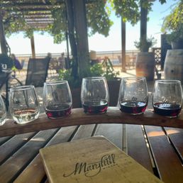 Tasting flight on the terrace Tasting flight on the terrace
