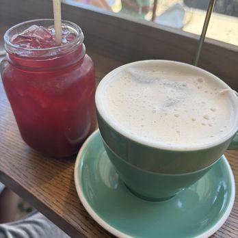 Slate Cafe - Vanilla Oat London Fog and A Five, Six, Lemon, Eight - Cafes Near Me - Cos Cob, Connecticut
