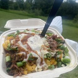 The Smoking Trolls - Our loaded Mac is a great bite to eat on the go!