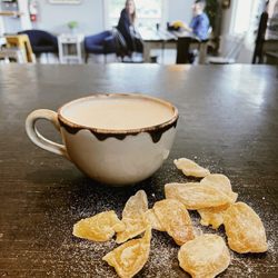 Hidden River Roasters - At our coffeehouse you can enjoy and ginger pear oatmilk tea latte.