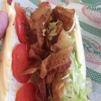 Jon Smith Subs - Look at all this bacon! BLT sub. Don't know why I always think I should order a 12" from here. Their subs are always packed. - Sandwiches Near Me - Palm Beach, Florida