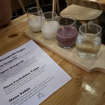 Jilli - Makgeolli flight - Korean Near Me - Los Angeles, California