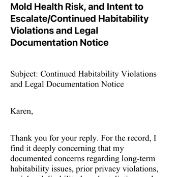 Crown Property Management - Email  sent to crown property manger Karen Aldrich - Property Management Near Me - Salem, Oregon