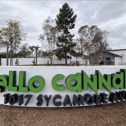Hello Cannabis - Vista - Our sign out front that can be seen off of Sycamore Ave.